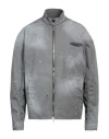 Dsquared2 Man Jacket Grey Size 38 Cotton