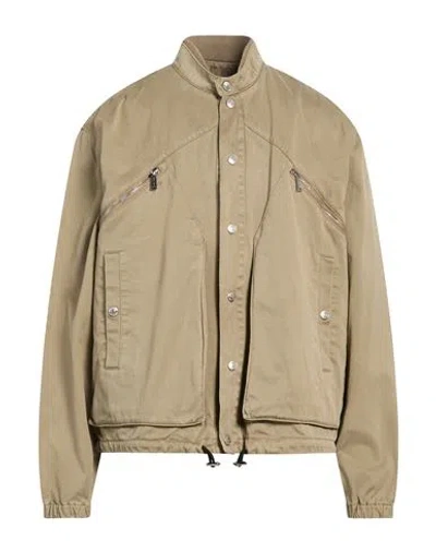 Dsquared2 Man Jacket Khaki Size 34 Cotton In Neutral
