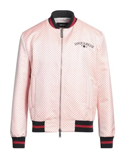 Dsquared2 Man Jacket Light Pink Size 38 Polyester