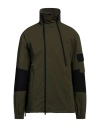Dsquared2 Double Breasted Windbreaker With Zip Detail In Green