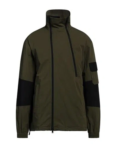 DSQUARED2 DSQUARED2 MAN JACKET MILITARY GREEN SIZE 42 COTTON, ELASTANE