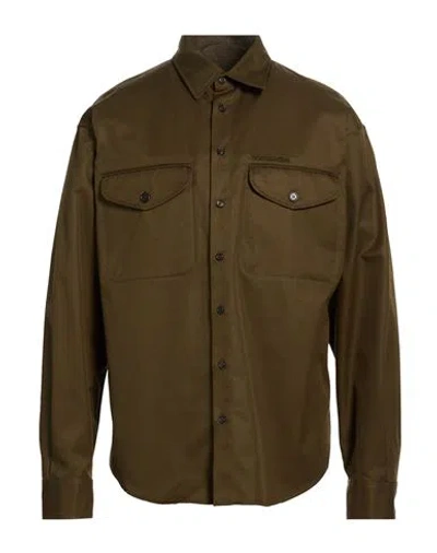 Dsquared2 Man Jacket Military Green Size 42 Cotton