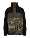 Dsquared2 Man Jacket Military Green Size L Cotton, Polyamide In Green