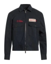 Dsquared2 Man Jacket Navy Size 38 Cotton In Blue