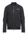 Dsquared2 Man Jacket Navy Size 42 Cotton, Elastane In Blue