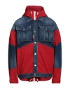 Dsquared2 Man Jacket Red Size 38 Cotton, Elastane