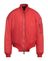Dsquared2 Man Jacket Red Size 38 Polyamide, Polyurethane Coated