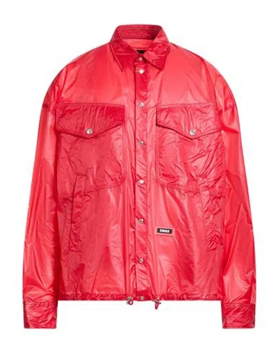 Dsquared2 Man Jacket Red Size 42 Polyamide