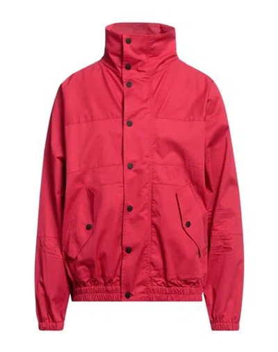 Dsquared2 Man Jacket Tomato Red Size M Cotton, Elastane