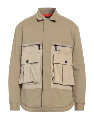 DSQUARED2 DSQUARED2 MAN JACKET SAND SIZE 42 COTTON, ELASTANE