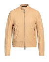 Dsquared2 Man Jacket Sand Size 38 Ovine Leather
