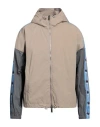 Dsquared2 Man Jacket Sand Size 42 Cotton, Elastane, Polyester In Beige