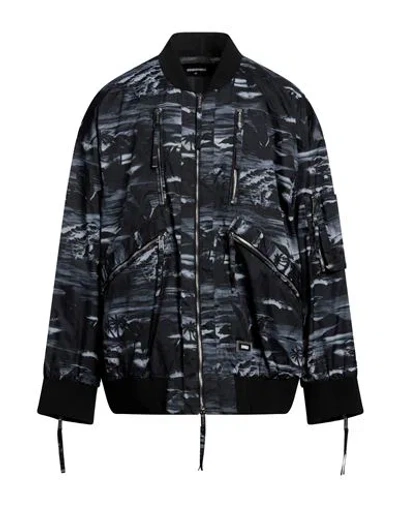 DSQUARED2 DSQUARED2 MAN JACKET SLATE BLUE SIZE 42 POLYAMIDE