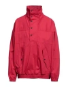 Dsquared2 Man Jacket Tomato Red Size M Cotton, Elastane In Tomato Red