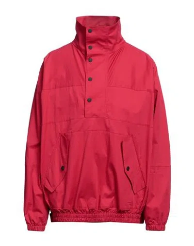 DSQUARED2 DSQUARED2 MAN JACKET TOMATO RED SIZE M COTTON, ELASTANE
