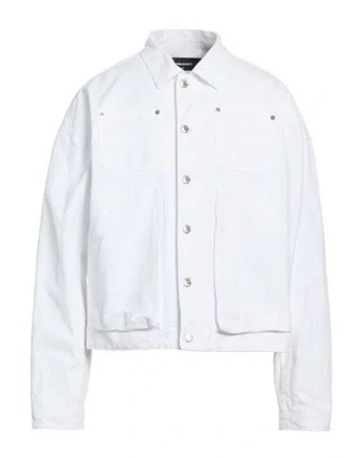 Dsquared2 Man Jacket White Size 34 Cotton