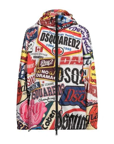 Dsquared2 Man Jacket White Size L Polyester, Polyamide