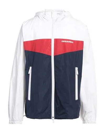 Dsquared2 Man Jacket White Size M Polyester