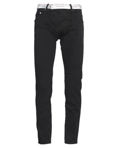 Dsquared2 Man Jeans Black Size 32 Cotton, Elastane