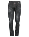 Dsquared2 Man Jeans Black Size 32 Cotton, Elastane In Black
