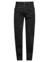 Dsquared2 Man Jeans Black Size 38 Cotton, Elastane In Black