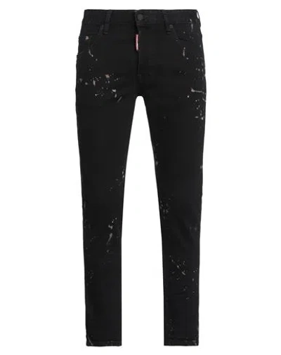 Dsquared2 Man Jeans Black Size 36 Cotton, Elastane, Polyester