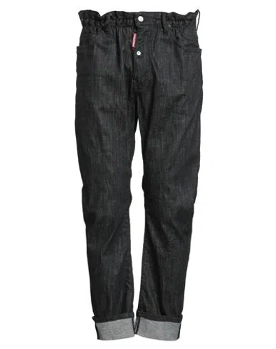 Dsquared2 Man Jeans Black Size 38 Cotton, Elastane