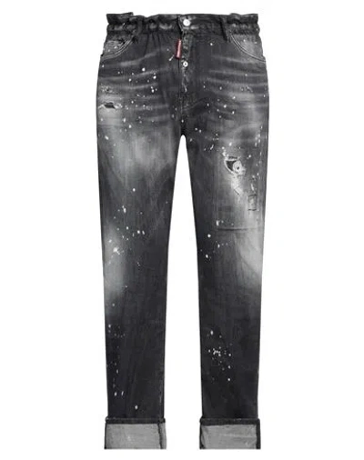 Dsquared2 Man Jeans Black Size 38 Cotton, Elastomultiester, Elastane