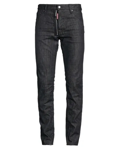 Dsquared2 Man Jeans Black Size 40 Cotton, Elastane