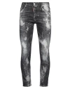 Dsquared2 Belt-loop Bleached-effect Jeans In Black