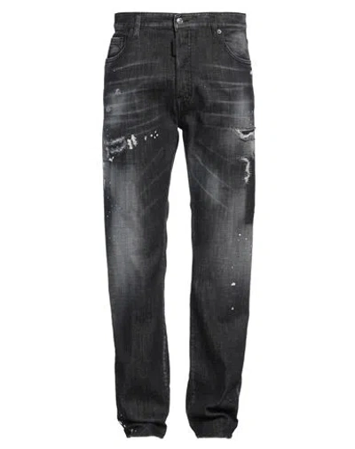 Dsquared2 Man Jeans Black Size 40 Cotton, Elastane