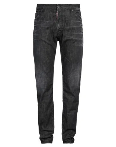 Dsquared2 Man Jeans Black Size 34 Cotton, Elastane