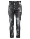 Dsquared2 Belt-loop Bleached-effect Jeans In Black