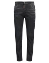 Dsquared2 Tidy Biker Mid-rise Logo-patch Skinny Jeans In Black