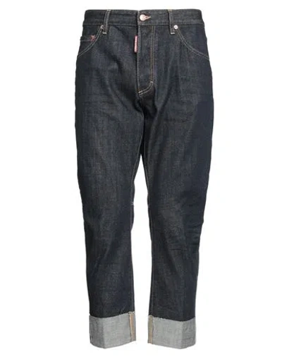 Dsquared2 Man Denim Pants Blue Size 40 Cotton