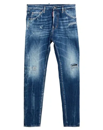 Dsquared2 Man Jeans Blue Size 32 Cotton