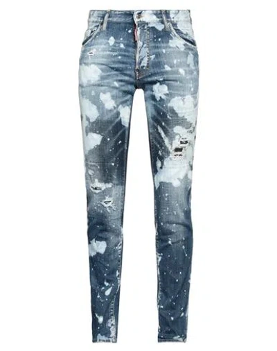 Dsquared2 Man Jeans Blue Size 32 Cotton, Elastane