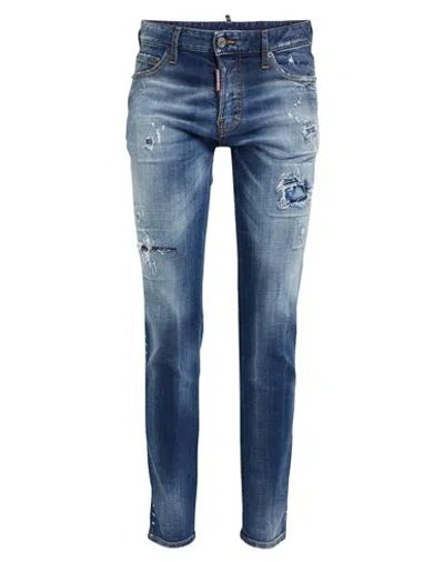 Dsquared2 Man Jeans Blue Size 30 Cotton, Elastane