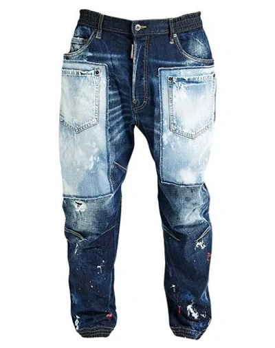 Dsquared2 Man Jeans Blue Size 26 Cotton, Elastane