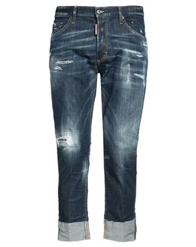 Dsquared2 Man Jeans Blue Size 30 Cotton, Elastane
