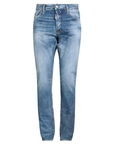 Dsquared2 Man Jeans Blue Size 34 Cotton