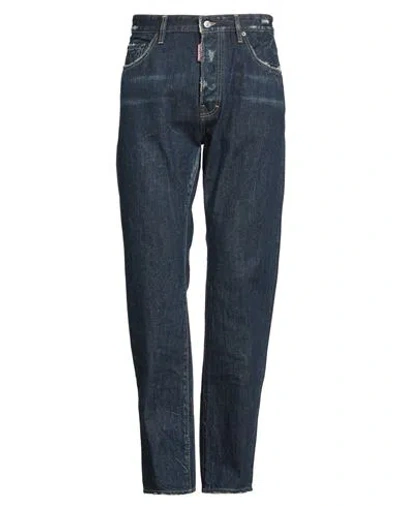 Dsquared2 Man Jeans Blue Size 34 Cotton