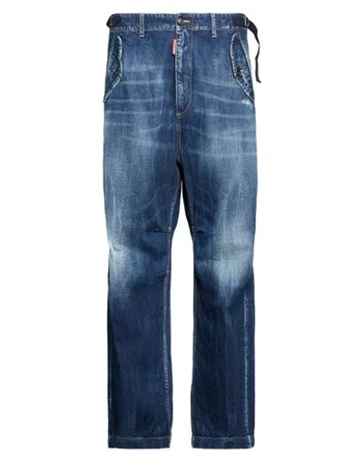 Dsquared2 Man Jeans Blue Size 34 Cotton