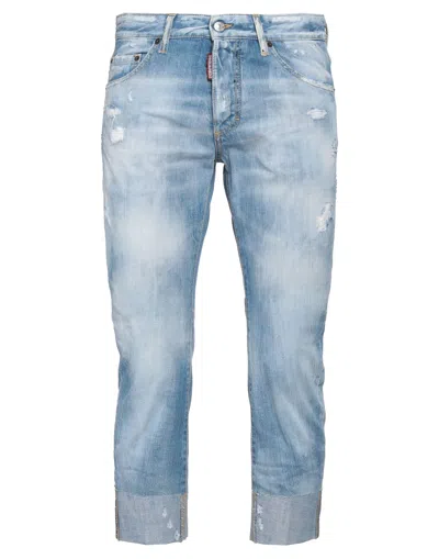 Dsquared2 Denim Cropped In Blue