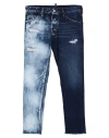 Dsquared2 Man Jeans Blue Size 34 Cotton, Calfskin In Blue