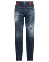 Dsquared2 Man Jeans Blue Size 38 Cotton, Elastane In Blue