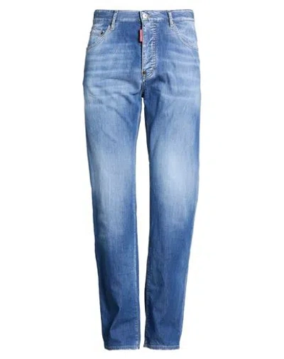 Dsquared2 Man Jeans Blue Size 34 Cotton, Elastane