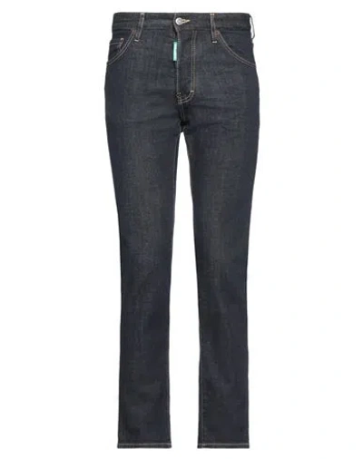 Dsquared2 Man Jeans Blue Size 34 Organic Cotton, Elastane