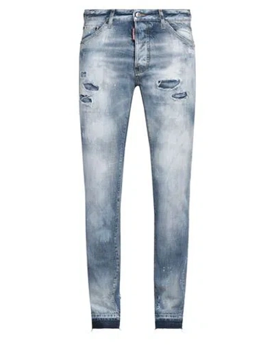 Dsquared2 Man Jeans Blue Size 36 Cotton