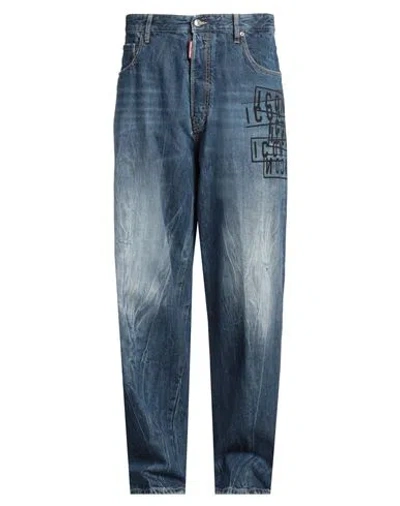 Dsquared2 Man Jeans Blue Size 36 Cotton
